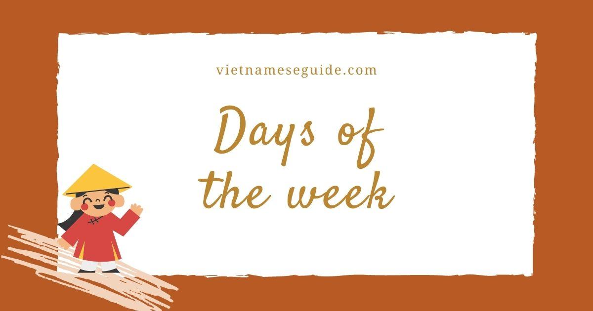 Days of the week in Vietnamese