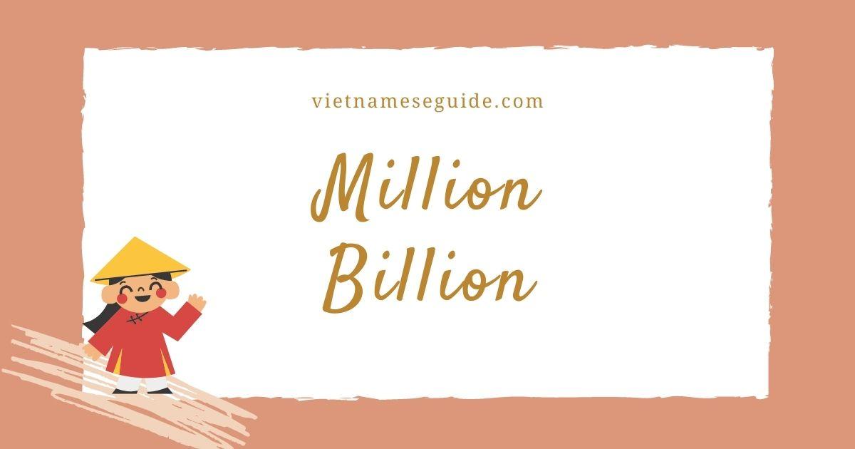 How to say million and billion in Vietnamese